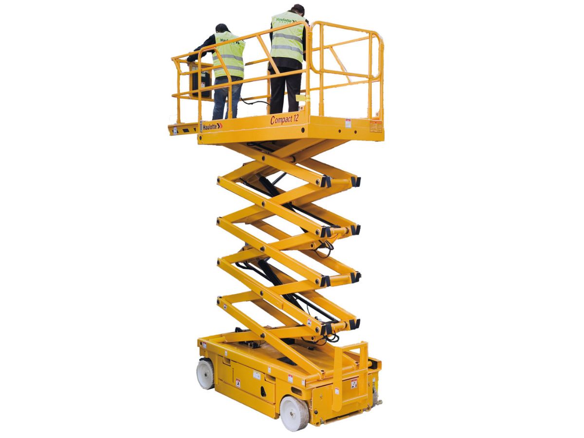 PIATTAFORMA SEMOVENTE VERTICALE A PANTOGRAFO ELETTRICA COMPACT12 HAULOTTE