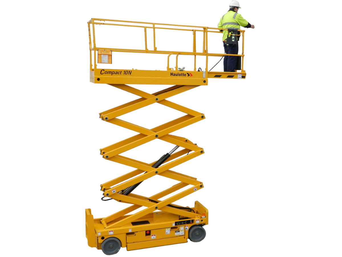 PIATTAFORMA A PANTOGRAFO ELETTRICA COMPACT10N  HAULOTTE