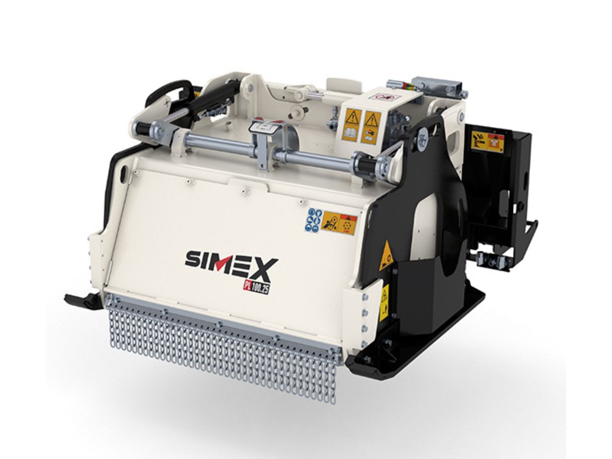 FRESATRICE AUTOLIVELLANTE SIMEX PL1000 STD TAMBURO 1000mm COMPLETA TRASLATORE LATERALE IDRAULICO