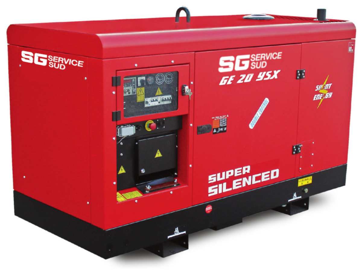 GRUPPO ELETT. 20KVA TRIFASE 1500RPM DIESEL SUPERSILENZIATO 