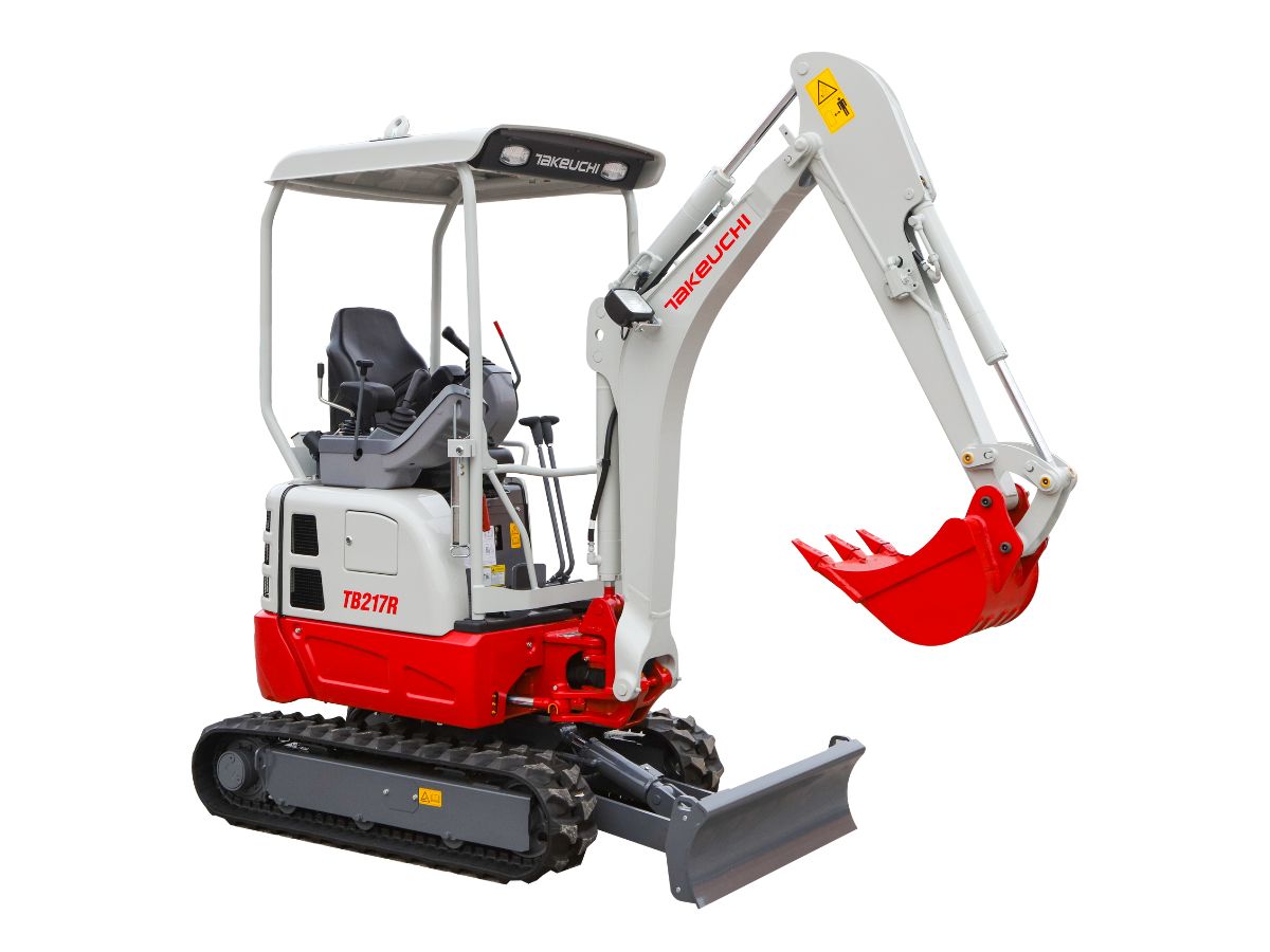 MINI ESCAVATORE CINGOLATO TAKEUCHI TB217R EASY TETTUCCIO