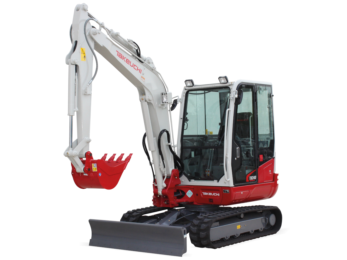 MINI ESCAVATORE CINGOLATO TAKEUCHI TB240CAB ADVANCED