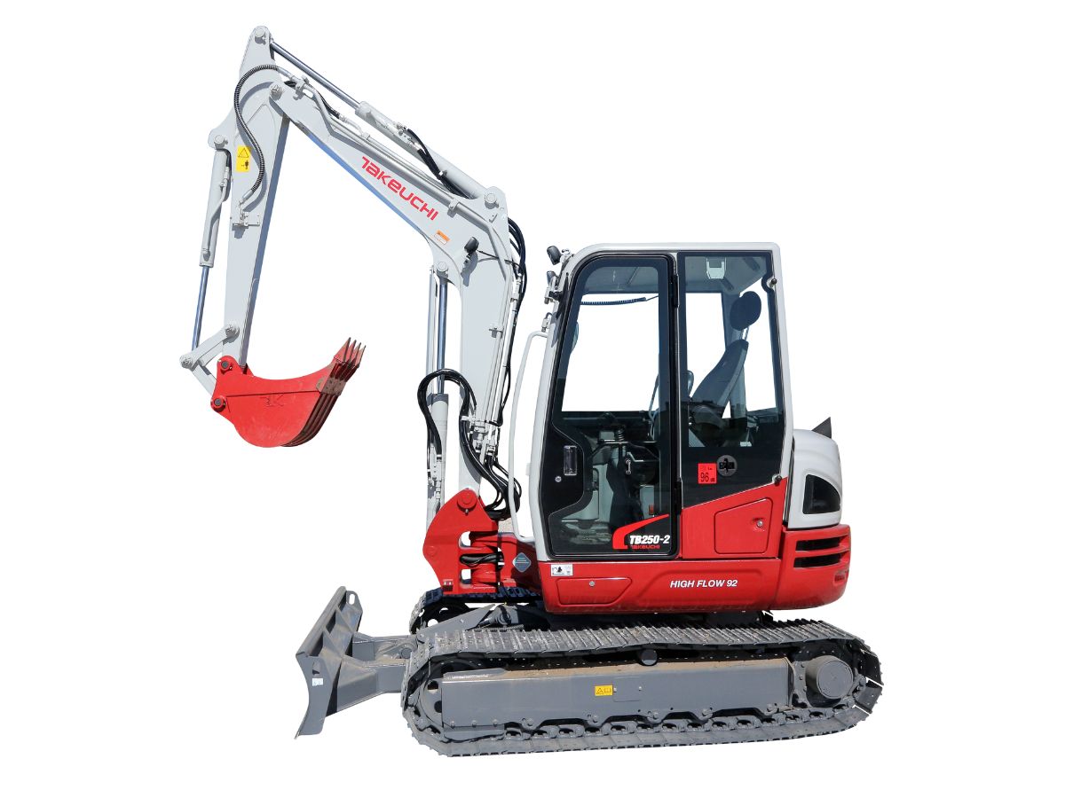 ESCAVATORE COMPATTO TAKEUCHI TB250-2 CABINATO A/C, TFM